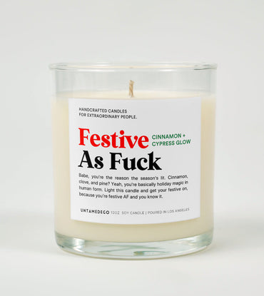 Festive As Fuck | Funny Christmas Candle (ONLINE ORDER ONLY)
