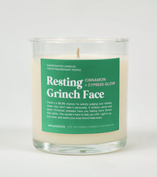 Resting Grinch Face | Funny Christmas Candle (ONLINE ORDER ONLY)