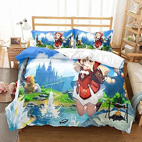 Cartoon Animation Cosplay Bedding Set Quilt Cover Without Filler (Online Order Only)