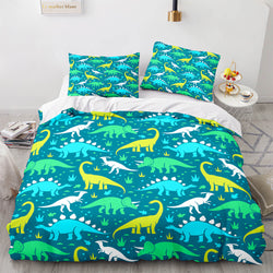 Cartoon Dinosaur Cosplay Bedding Sets Quilt Cover Without Filler (Online Order Only)