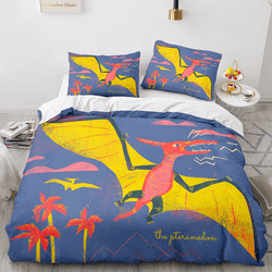 Cartoon Dinosaur Cosplay Bedding Sets Quilt Cover Without Filler (Online Order Only)