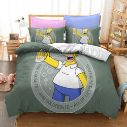 Cartoon The Simpsons Cosplay Bedding Set Quilt Cover Without Filler (Online Order Only)