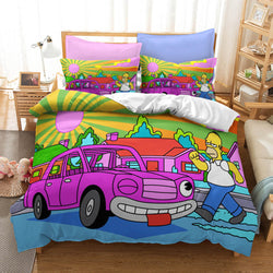 Cartoon The Simpsons Cosplay Bedding Set Quilt Cover Without Filler (Online Order Only)