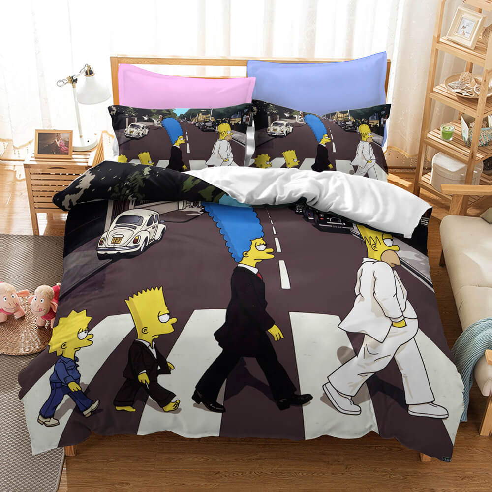 Cartoon The Simpsons Cosplay Bedding Set Quilt Cover Without Filler (Online Order Only)