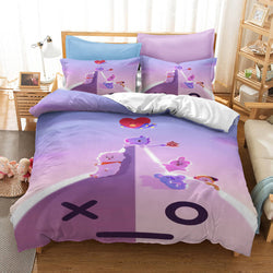 Cartoon image Cosplay Bedding Set Quilt Covers Without Filler (Online Order Only)