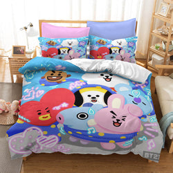 Cartoon image Cosplay Bedding Set Quilt Covers Without Filler (Online Order Only)