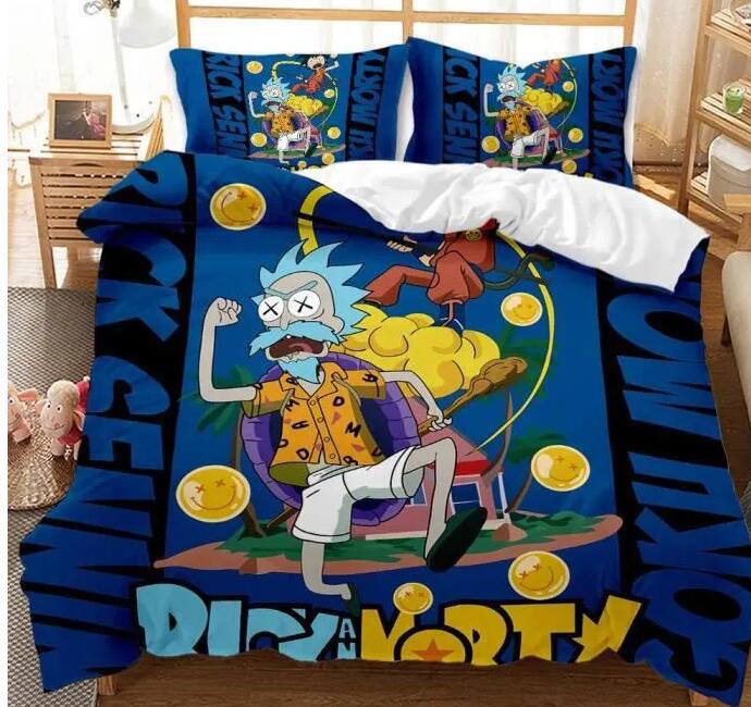 Comedy Rick and Morty Bedding Sets Pattern Quilt Cover Without Filler (Online Order Only)