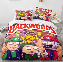 Comedy Rick and Morty Bedding Sets Pattern Quilt Cover Without Filler (Online Order Only)