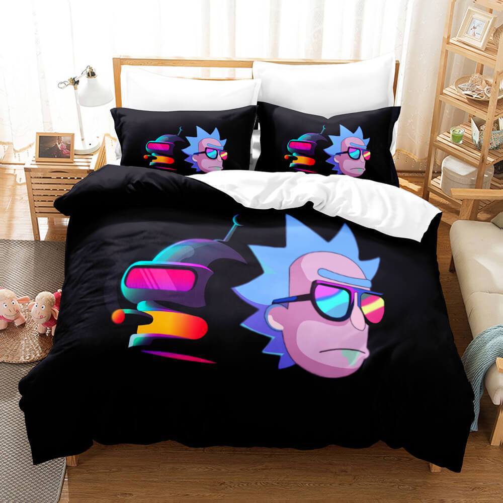 Comedy Rick and Morty Bedding Sets Pattern Quilt Cover Without Filler (Online Order Only)
