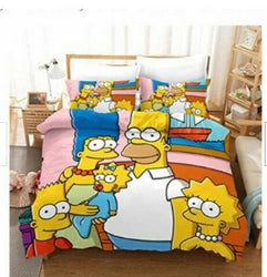 Comedy The Simpsons Bedding Sets Pattern Quilt Cover Without Filler (Online Order Only)