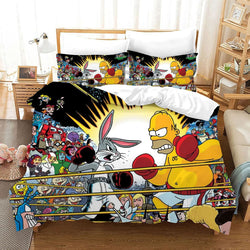 Comedy The Simpsons Bedding Sets Pattern Quilt Cover Without Filler (Online Order Only)