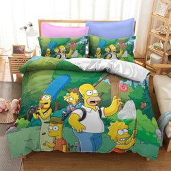 Comedy The Simpsons Bedding Sets Pattern Quilt Cover Without Filler (Online Order Only)