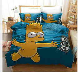 Comedy The Simpsons Bedding Sets Pattern Quilt Cover Without Filler (Online Order Only)