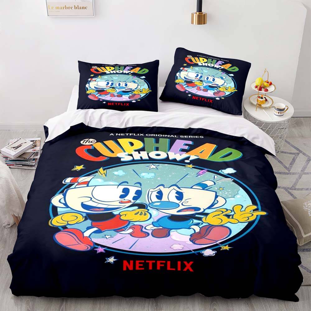 Cuphead Bedding Set Quilt Duvet Cover Bedding Sets (Online Order Only)