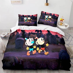 Cuphead Bedding Set Quilt Duvet Cover Bedding Sets (Online Order Only)