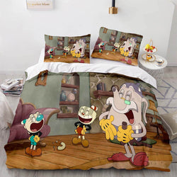 Cuphead Bedding Set Quilt Duvet Cover Bedding Sets (Online Order Only)