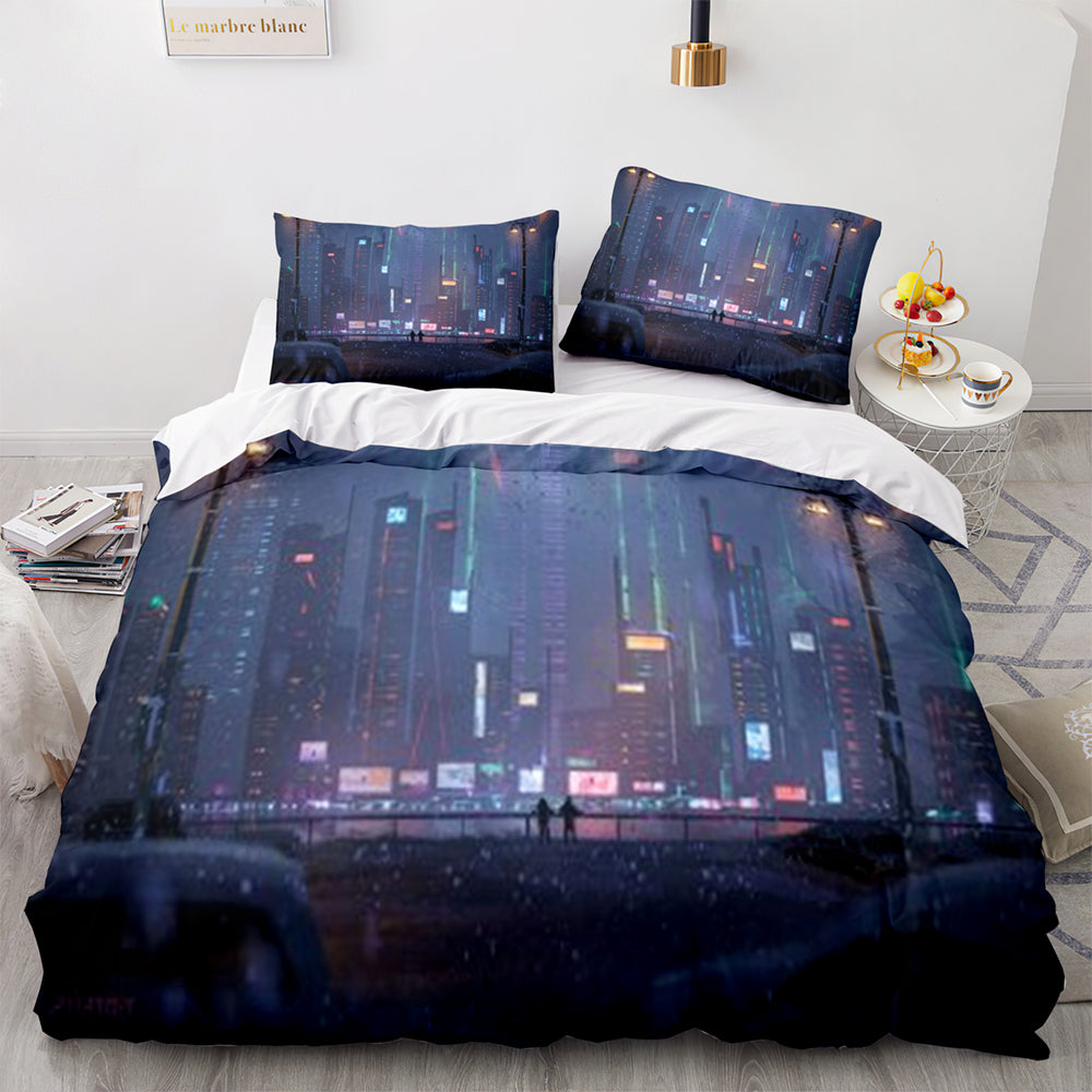 Cyberpunk Bedding Set Quilt Cover Without Filler (Online Order Only)
