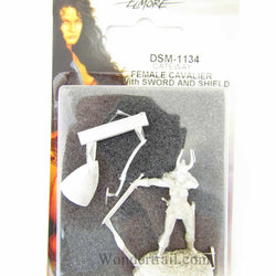 DSM1134 Female Cavalier with Sword and Sheild Miniature (ONLINE ORDER ONLY)