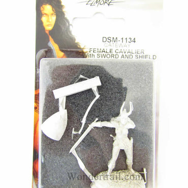 DSM1134 Female Cavalier with Sword and Sheild Miniature (ONLINE ORDER ONLY)