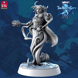 3D Printed STL Miniatures Mages Set Core Characters The Frost City 3 28 - 32mm War Gaming D&D (Online Only)