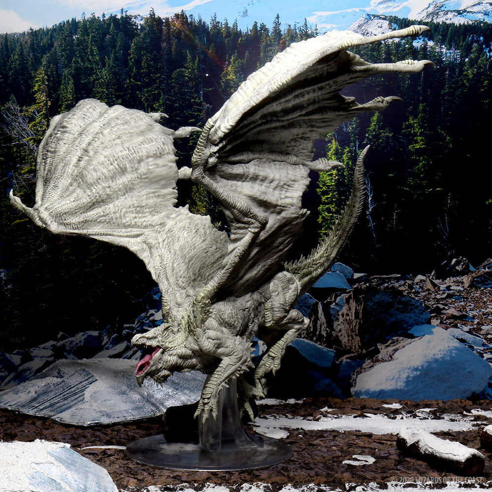 D&D: Icons of the Realms - Adult White Dragon Premium Figure (ONLINE ORDER ONLY)