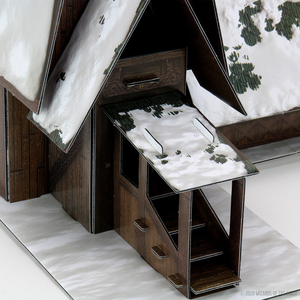 D&D: Icons of the Realms - Icewind Dale: Rime of the Frostmaiden - The Lodge Papercraft Set (ONLINE ORDER ONLY)