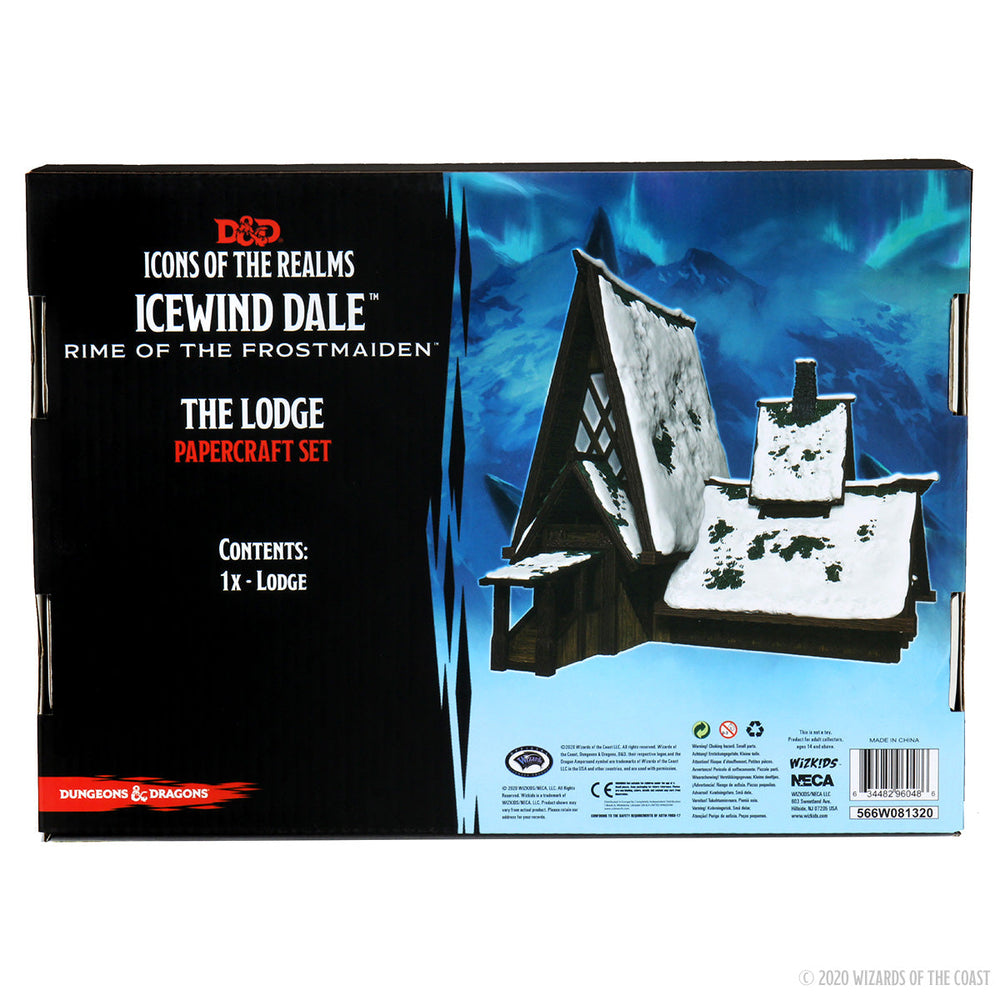 D&D: Icons of the Realms - Icewind Dale: Rime of the Frostmaiden - The Lodge Papercraft Set (ONLINE ORDER ONLY)