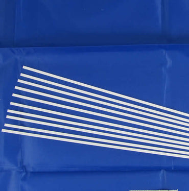 EVG136 White Dimensional Strips .030in x .125in x 14in (10) Evergreen (ONLINE ORDER ONLY)