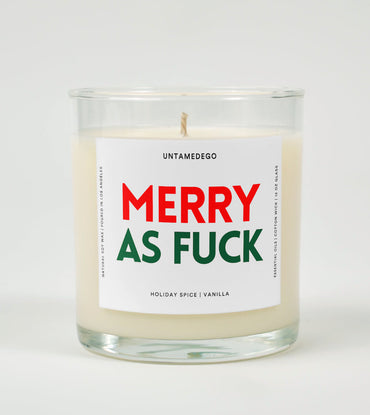 Merry as Fuck | Funny Christmas Candle (ONLINE ORDER ONLY)