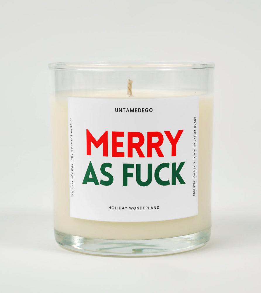 Merry as Fuck | Funny Christmas Candle (ONLINE ORDER ONLY)