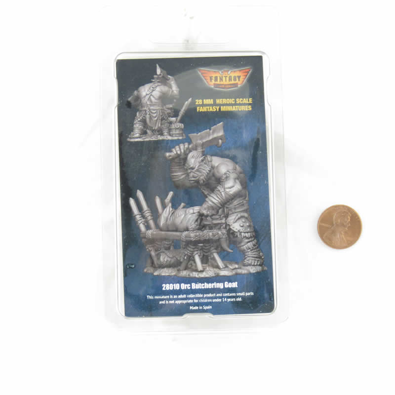 FLM28010 Orc Butchering Goat Figure Kit 28mm Heroic Scale Miniature Unpainted (ONLINE ORDER ONLY)