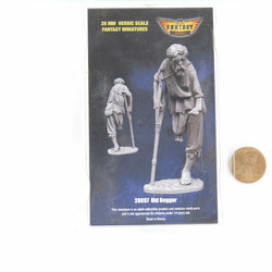 FLM28097 Old Beggar Figure Kit 28mm Heroic Scale Miniature Unpainted (ONLINE ORDER ONLY)