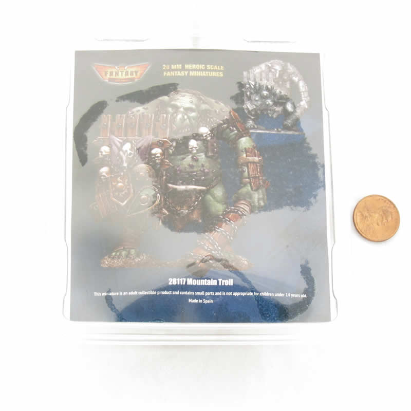 FLM28117 Mountain Troll Figure Kit 28mm Heroic Scale Miniature Unpainted (ONLINE ORDER ONLY)
