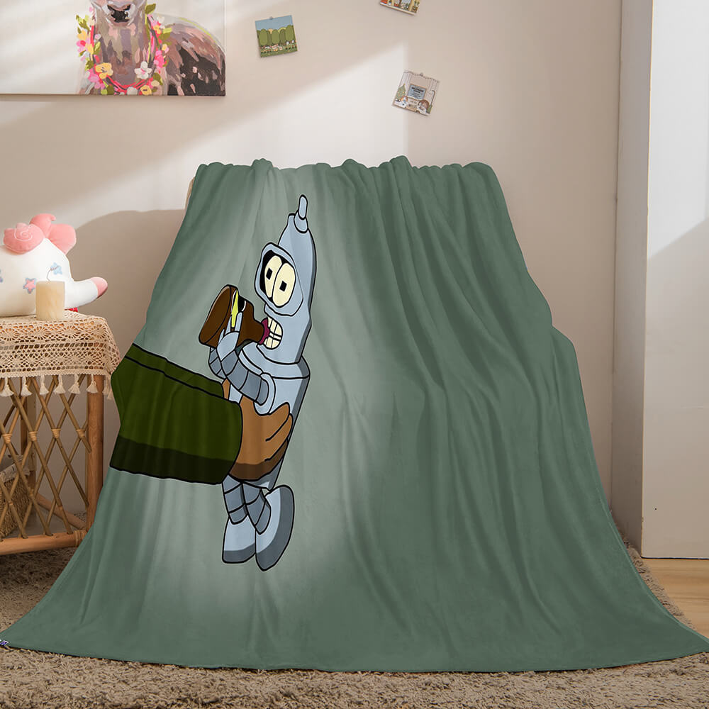 Futurama Cosplay Flannel Blanket Throw (Online Order Only)