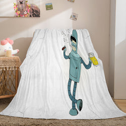 Futurama Cosplay Flannel Blanket Throw (Online Order Only)