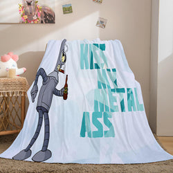 Futurama Cosplay Flannel Blanket Throw (Online Order Only)