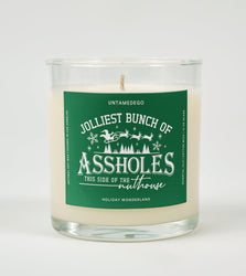 Jolliest Bunch Of Assholes On This Side Of The Nuthouse | Funny Christmas Candle (ONLINE ORDER ONLY)