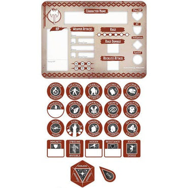 D&D: Barbarian Token Set (ONLINE ORDER ONLY)
