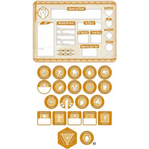 D&D: Monk Token Set (ONLINE ORDER ONLY)