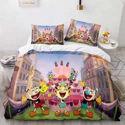 Game Cuphead Bedding Set Quilt Duvet Cover Bedding Sets (Online Order Only)