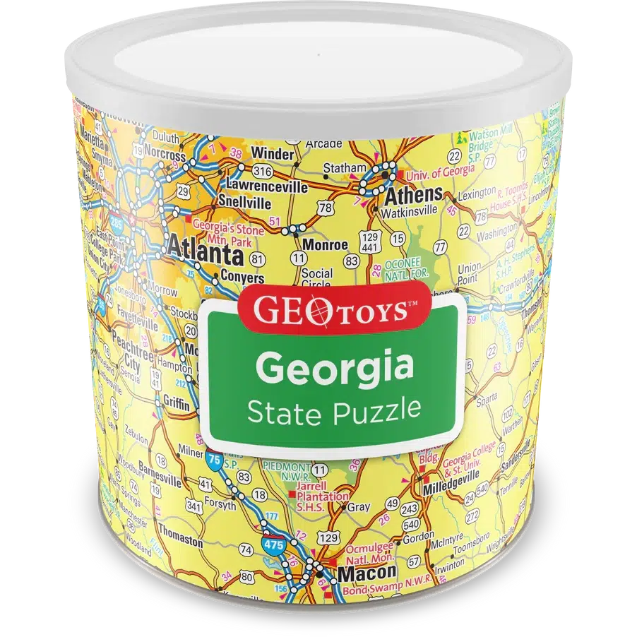 Georgia State 100 Piece Magnetic Jigsaw Puzzle Geotoys (ONLINE ORDER ONLY)