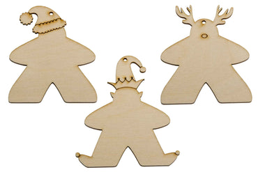 Holiday Ornaments - Meeple (3) (ONLINE ORDER ONLY)