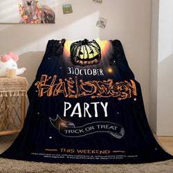 Halloween Castle Flannel Fleece Throw Cosplay Blanket (Online Order Only)