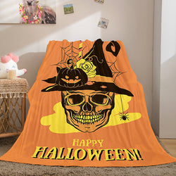 Halloween Castle Flannel Fleece Throw Cosplay Blanket (Online Order Only)