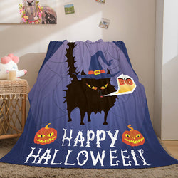 Halloween Castle Flannel Fleece Throw Cosplay Blanket (Online Order Only)