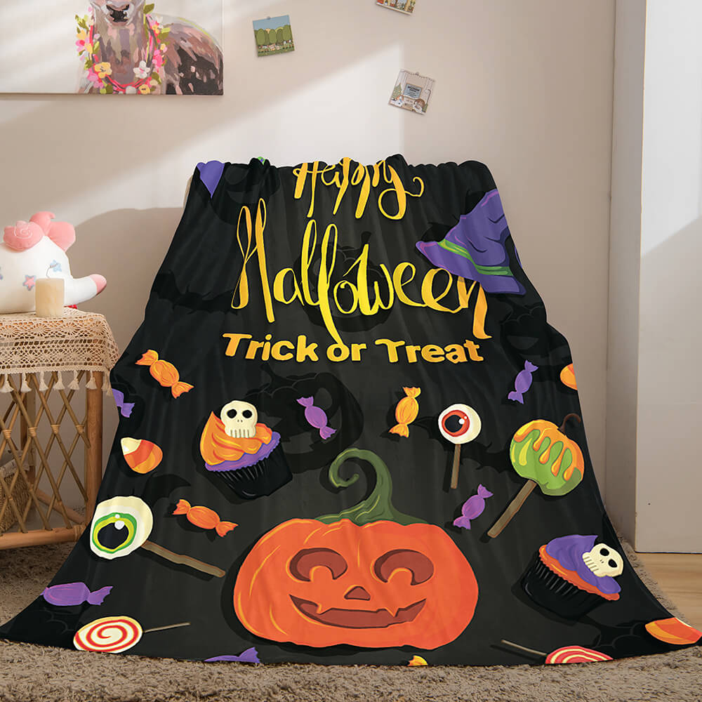 Halloween Castle Flannel Fleece Throw Cosplay Blanket (Online Order Only)