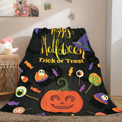Halloween Castle Flannel Fleece Throw Cosplay Blanket (Online Order Only)