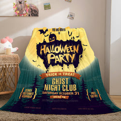 Halloween Castle Flannel Fleece Throw Cosplay Blanket (Online Order Only)