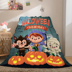 Halloween Castle Flannel Fleece Throw Cosplay Blanket (Online Order Only)