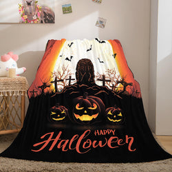 Halloween Castle Flannel Fleece Throw Cosplay Blanket (Online Order Only)